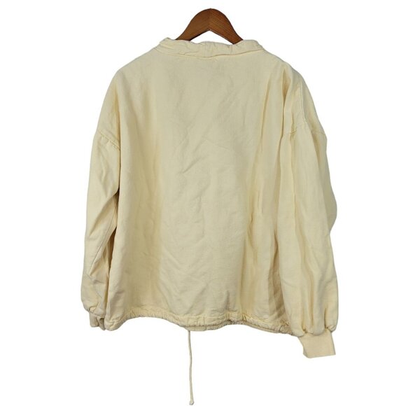 Vintage 90s Sweatshirt One Size Medium Large Frankfort Michigan Yellow Up North - Picture 6 of 7